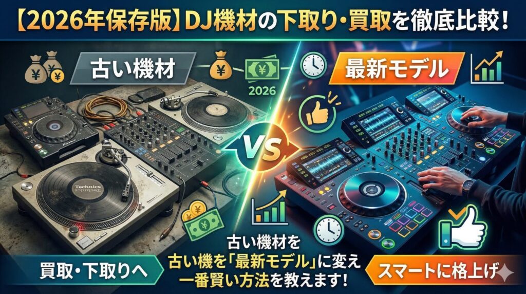 DJ機材の買取・下取り比較2026
